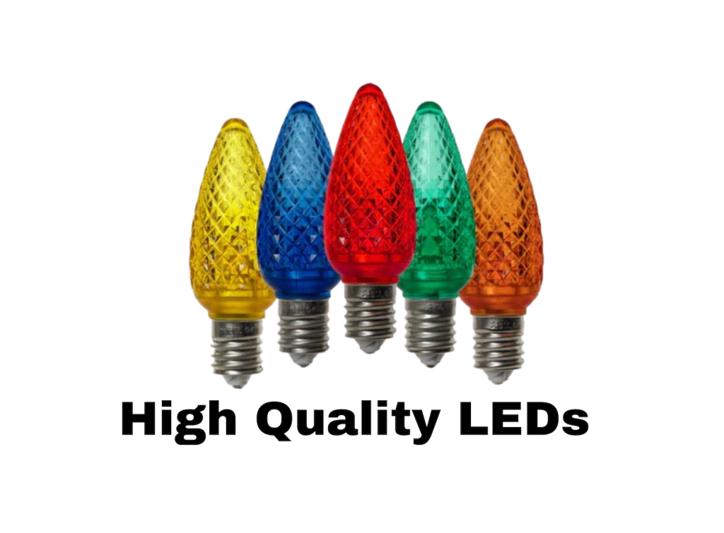 high quality colourful led light bulbs